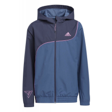 Adidas Vízálló kabát gyerekeknek adidas HI0999 122-128 CM kék 7-8 év