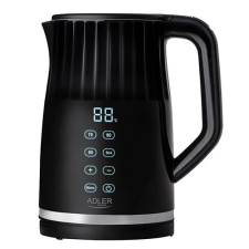 ADLER AD 1350 Elektromos vízforraló Led kijelzővel 1.7L Fekete vízforraló és teáskanna