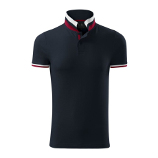 ADLER Collar Up galléros póló férfi szürkéskék M