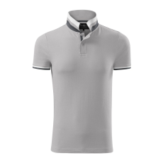 ADLER Férfi galléros póló Collar Up - Ezüstszürke - XXL