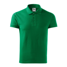 ADLER Férfi galléros póló Cotton Heavy - Középzöld - S