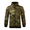 ADLER Férfi pulóver Camo Zipper - Terepszínű barna - L