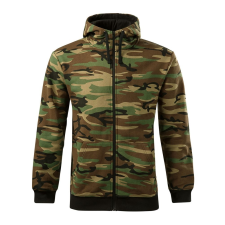 ADLER Férfi pulóver Camo Zipper - Terepszínű barna - L férfi pulóver, kardigán