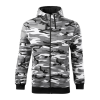 ADLER Férfi pulóver Camo Zipper - Terepszínű szürke - XL