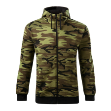 ADLER Férfi pulóver Camo Zipper - Terepszínű zöld - XXXL férfi pulóver, kardigán