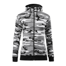 ADLER Női pulóver Camo Zipper - Terepszínű szürke - M női pulóver, kardigán
