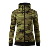 ADLER Női pulóver Camo Zipper - Terepszínű zöld - XXL