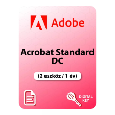 Adobe Acrobat Standard DC (2 eszköz / 1 év) (Elektronikus licenc) irodai és számlázóprogram