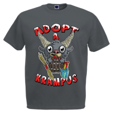  Adopt a Krampus - Karácsonyi Férfi Póló férfi póló