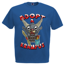  Adopt a Krampus - Karácsonyi Férfi Póló férfi póló