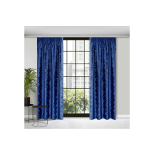 Adria Adria bársony sötétítő függöny Sötétkék/pezsgő 140x270 cm lakástextília