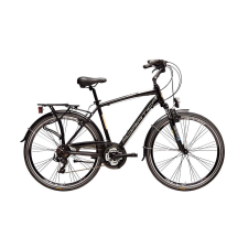 Adriatica Sity 2 trekking férfi kerékpár, alumínium, 21s, 55-ös vázméret, fekete trekking kerékpár