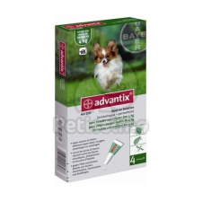 Advantix Advantix Spot On oldat kutyáknak A.U.V. 4 kg alatti kutyáknak (1 x 0,4 ml) élősködő elleni készítmény kutyáknak