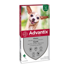  Advantix Spot On 1x0,4ml kullancs és bolha elleni csepp 4kg alatti utyáknak élősködő elleni készítmény kutyáknak
