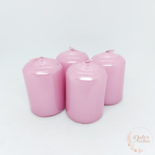  Adventi gyertya metál rózsaszín dekorációs kellék