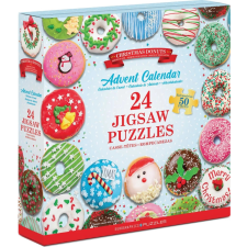  Adventi naptár puzzle: karácsonyi fánkok 24x50 darabos adventi kalendárium