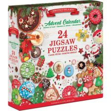  Adventi naptár puzzle karácsonyi finomságokkal puzzle, kirakós