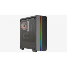 Aerocool Genesis ARGB A-BK-v1 Window Black számítógép ház