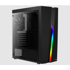  Aerocool HÁZ Aerocool Bolt RGB ATX Fekete Akril üveg számítógép ház