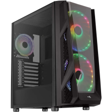 Aerocool NightHawk Duo TG ARGB fekete számítógép ház