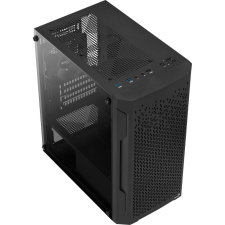 Aerocool Számítógépház Aerocool Trinity Mini Mesh mATX Fekete Edzett üveg (ACCS-PV32013.11) számítógép ház