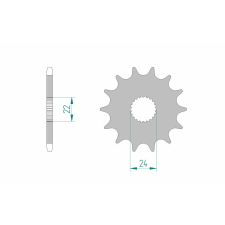 AFAM Acél Standard Első Láncszem 61201 - 520 egyéb motorkerékpár alkatrész