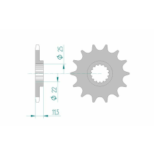 AFAM Acél Standard Első Láncszem 73303 - 520 egyéb motorkerékpár alkatrész