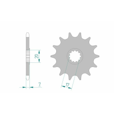 AFAM Acél Standard Első Láncszem 94109 - 420 egyéb motorkerékpár alkatrész
