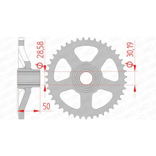 AFAM acél standard hátsó lánckerék 35100 - 415 egyéb motorkerékpár alkatrész