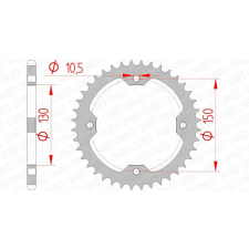 AFAM Acél Standard Hátsó Láncsorozat 92328 - 520 egyéb motorkerékpár alkatrész