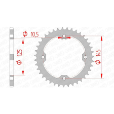  AFAM Acél Standard Hátsó Láncszem 12407 - 520 egyéb motorkerékpár alkatrész