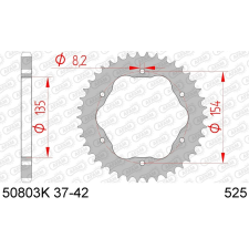 AFAM Acél Standard Hátsó Láncszem 50803K - 525 egyéb motorkerékpár alkatrész