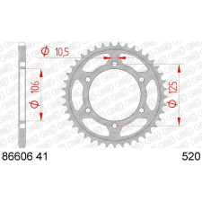 AFAM Acél Standard Hátsó Láncszem 86606 - 520 egyéb motorkerékpár alkatrész