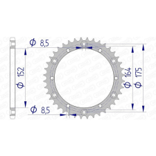 AFAM Alumínium Hátsó Láncszem 13500 - 520 egyéb motorkerékpár alkatrész