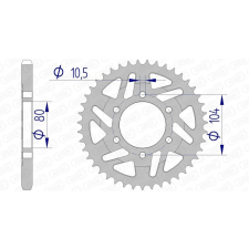 AFAM Alumínium Hátsó Láncszem 17610525 egyéb motorkerékpár alkatrész
