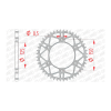 AFAM Hátsó lánckerék Afam acél öntisztuló 50 fogas KTM / Husqvarna