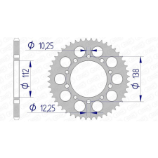  AFAM Ultra-Könnyű Alumínium Hátsó Láncszem 11509 - 520 egyéb motorkerékpár alkatrész