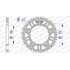 AFAM Ultra-Könnyű Öntisztító Alumínium Hátsó Láncszem 72101 - 420 egyéb motorkerékpár alkatrész