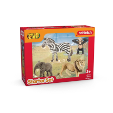 Afrikai állatok figura készlet - 4 darab játékfigura