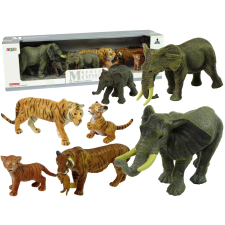 Afrikai elefánt és tigris figura készlet játékfigura