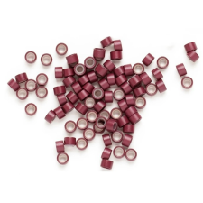 Afro Line Afro mikrogyűrű 50-es 100db/cs (szilikonos) - Burgundy 15 hajápoló eszköz