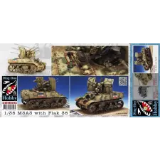  AFV-Club M3A3 with quad 20mm Flak-38V 1:35 (DH96002) makett
