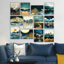 AG Dekor falikép 12 db-os - 12MDF44YS grafika, keretezett kép