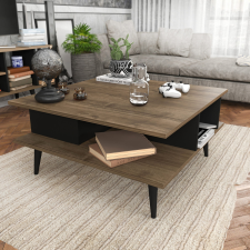 AG Dohányzóasztal Akya - Walnut, Black bútor