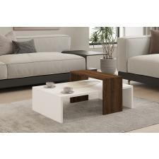 AG Dohányzóasztal Glow - White, Walnut bútor