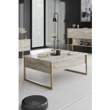 AG Dohányzóasztal Luxe - Travertine, Gold bútor