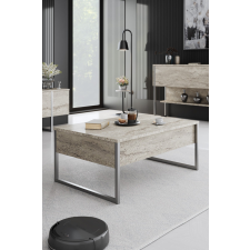 AG Dohányzóasztal Luxe - Travertine, Silver bútor