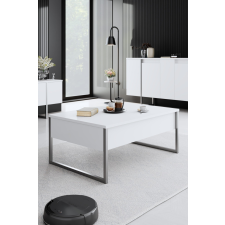 AG Dohányzóasztal Luxe - White, Silver bútor