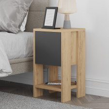 AG Éjjeliszekrény Ema - Oak, Anthracite bútor