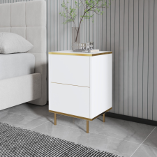 AG Éjjeliszekrény Imaj - White, Gold bútor